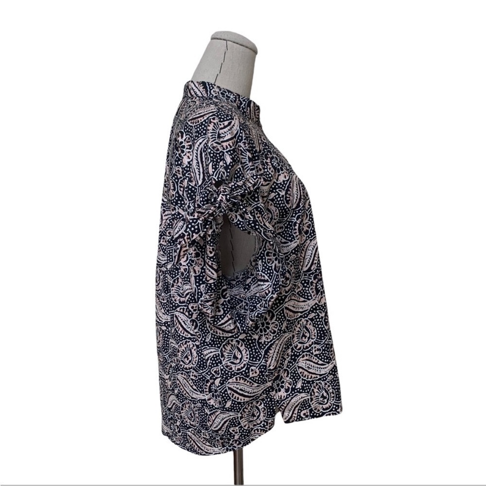 Veronica Beard Sanaa Button Down Floral Print Top - size 12​ - Picture 5 of 6
